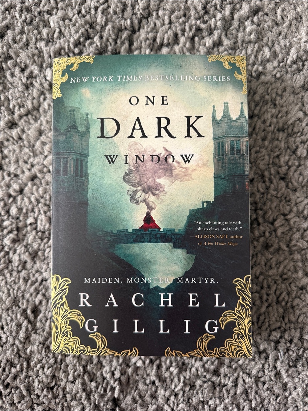 One Dark Window by Rachel Gillig - Teal & Black Cover